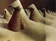Grant Wood January oil painting reproduction